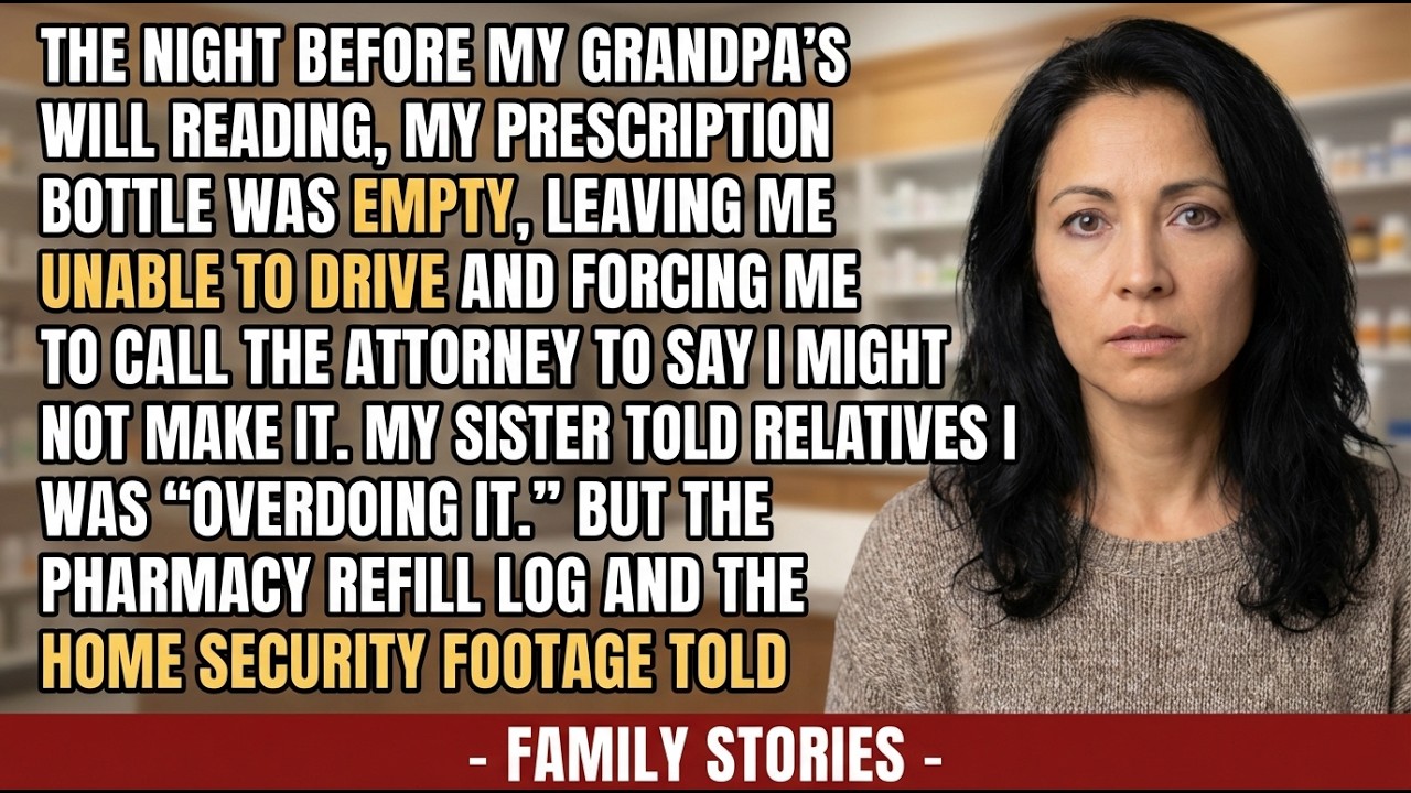 My Sister Used My ID to Pick Up My Pain Meds Before Grandpa’s Will—Pharmacy Video Led to Charges