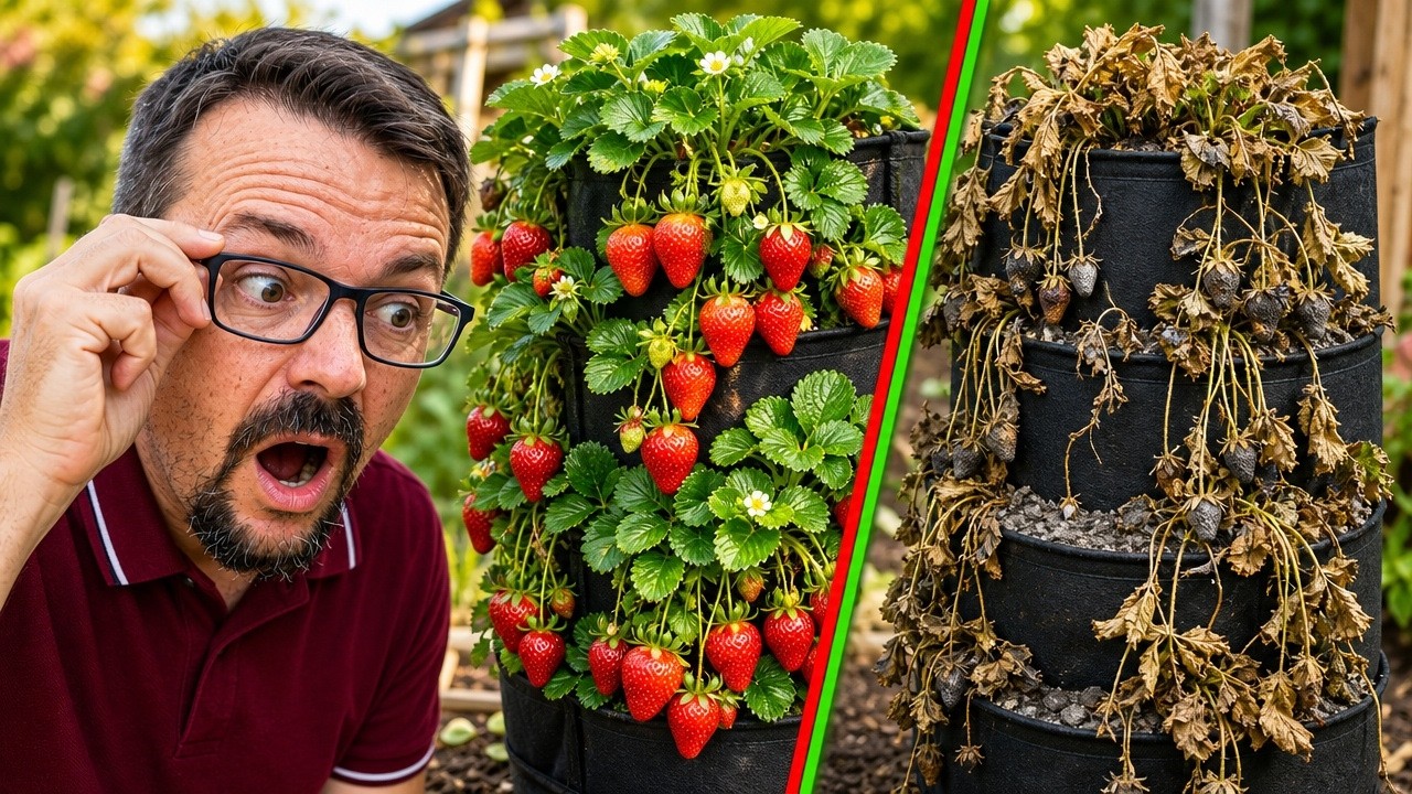 LIDL JARDINAGE : La Tour &agrave; Patates + Plantation de Fraisiers + Solution r&eacute;tention de l'eau