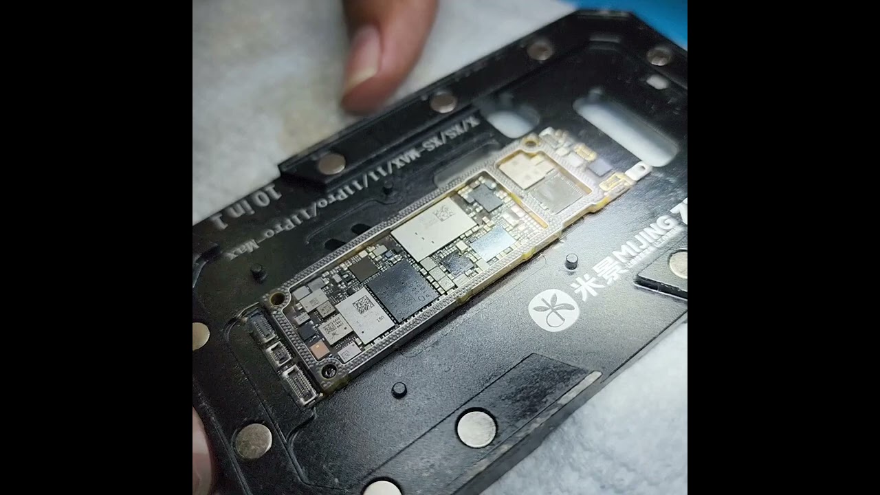 reballing interposer iphone 11 técnica truco para qe cierre bien  Trick technique to close well