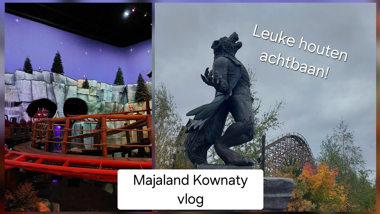 Houten achtbaan in Polen! Majaland Kownaty vlog oktober 2025