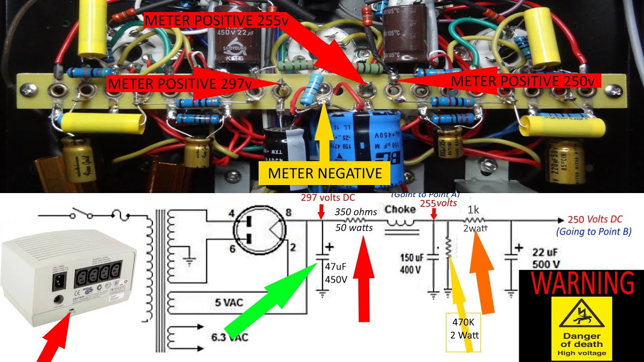 Valve Amplifier Fixing the Power Supply. Nobsound 6P1 Tube Rectifier. el34, el84, 300b Chinese HiFi