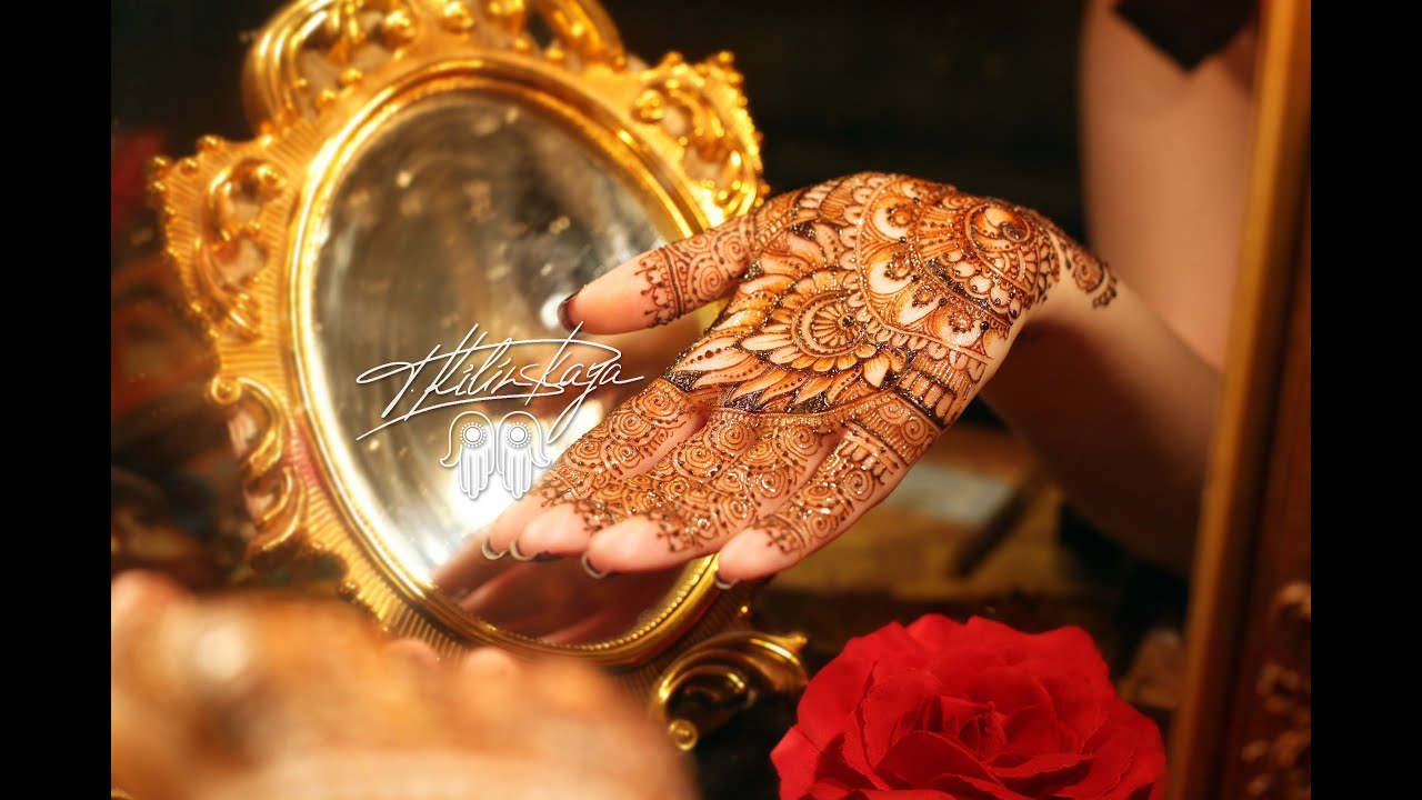 Traditional Indian Mehndi design/Традиционное индийское мехенди