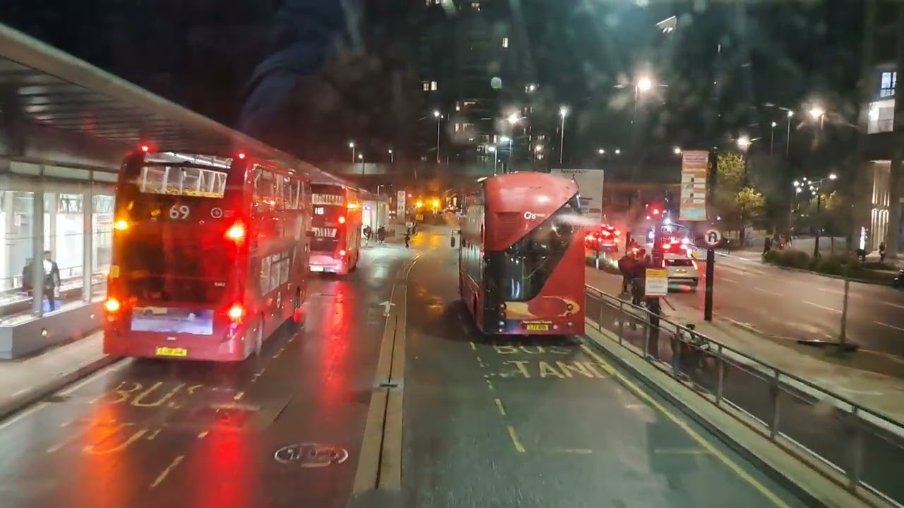 East london night bus journey _ Green Street to shadwell.