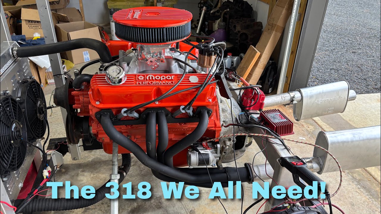 Rock Auto 318: Первый запуск и итоги #mopar #engine #318