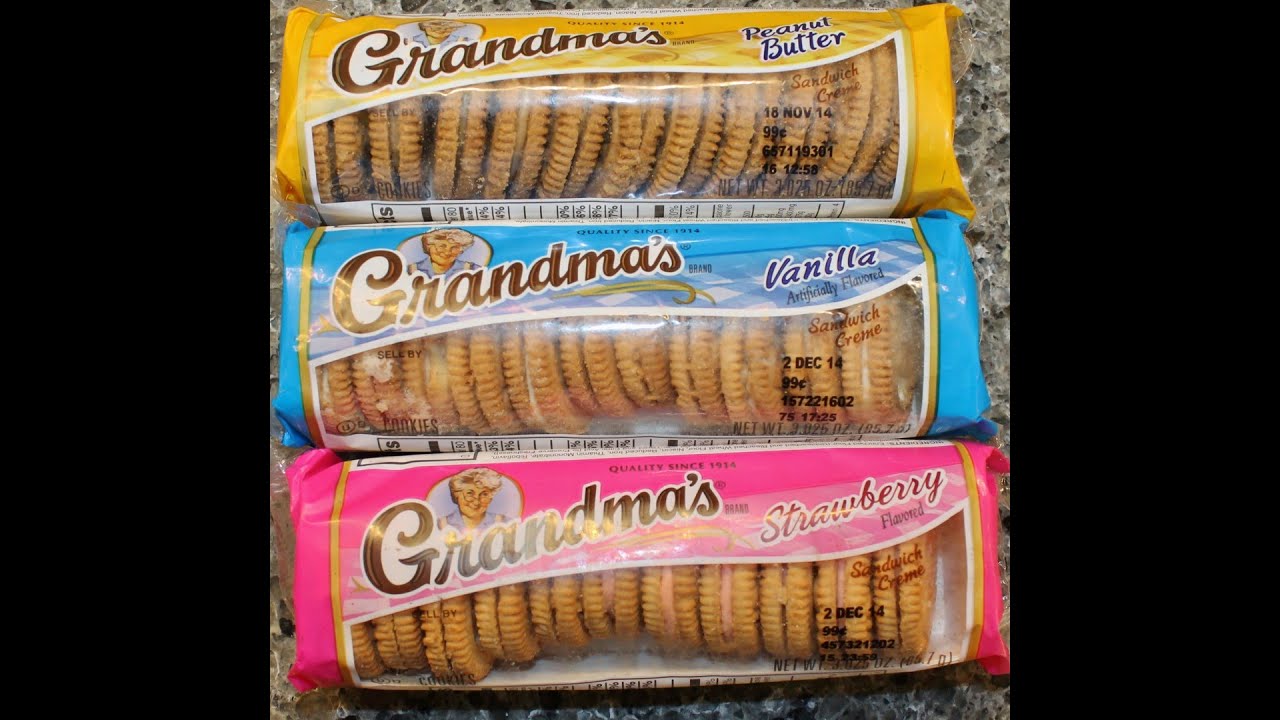 Grandma's: Peanut Butter, Vanilla & Strawberry Sandwich Creme Cookies Review
