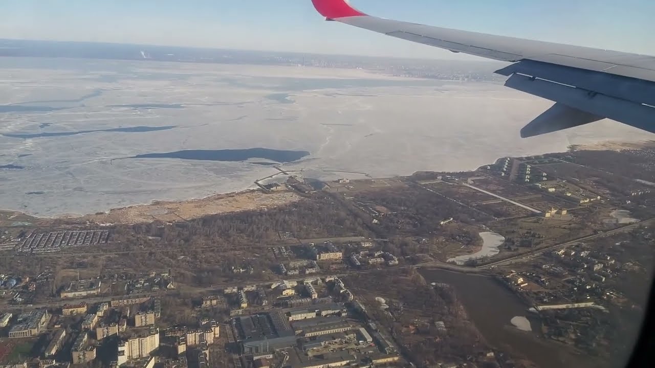 Шикарная посадка в Санкт-Петербурге | Пролетаем весь Петербург | Boeing 737-800 Nordwind