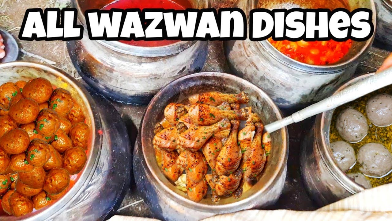 Complete Kashmiri Wazwan Feast - All Traditional Dishes with Names | Authentic Kashmiri Cuisine