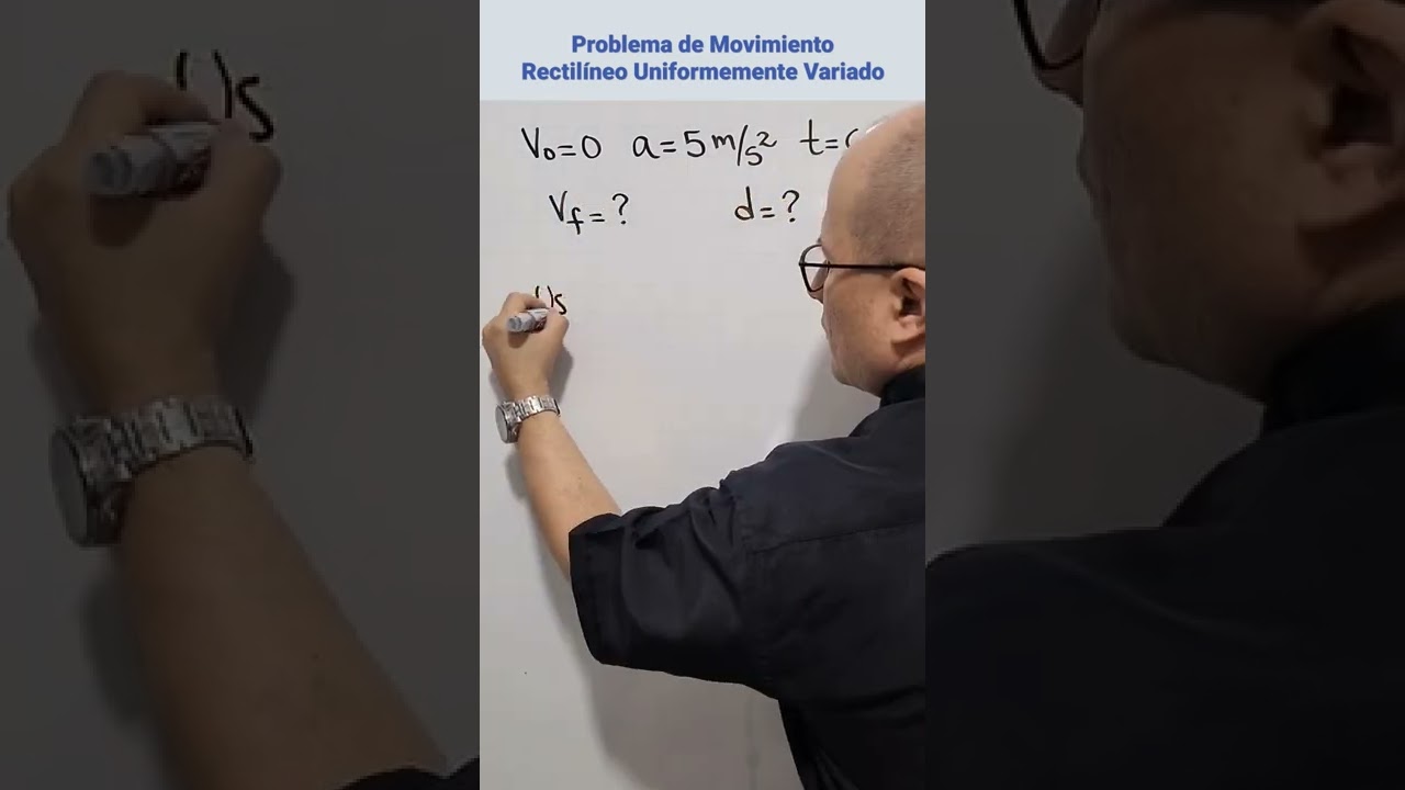 Problema 1 de MRUV - #shorts