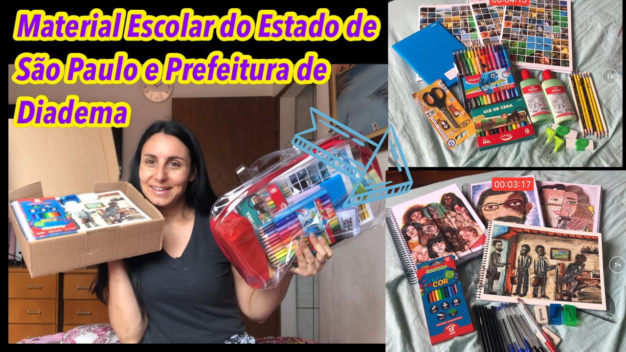 MATERIAL ESCOLAR DA PREFEITURA e ESTADO DE SÃO PAULO 2023.