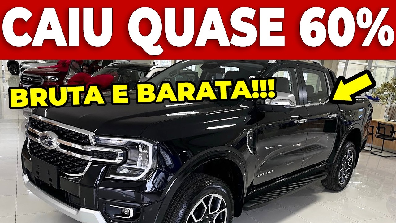 🚨5 PICAPES MÉDIAS QUE VIRARAM ÓTIMO NEGÓCIO! DESPENCARAM NA FIPE!