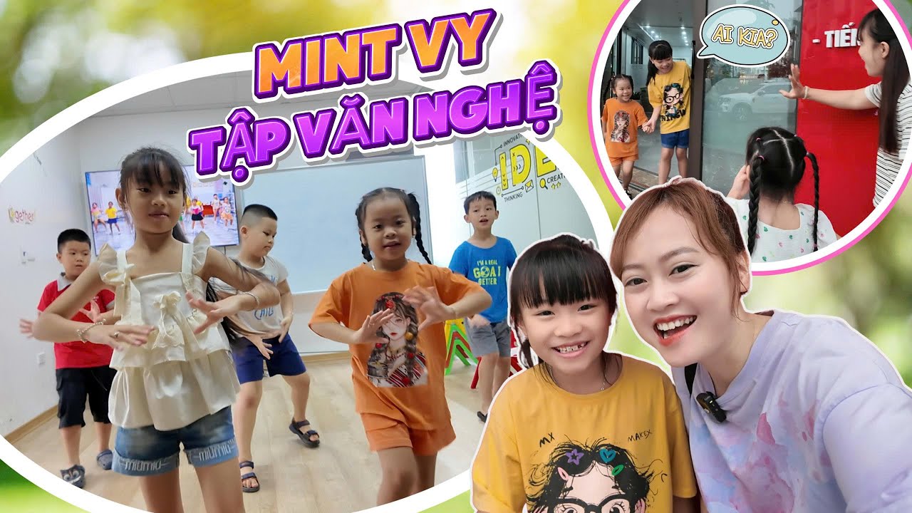 Mint Vy Tập Văn Nghệ Chuẩn Bị Cho Sự Kiện Tại Lớp Học Bất Ngờ Gặp Gia Đ&igrave;nh MiMi