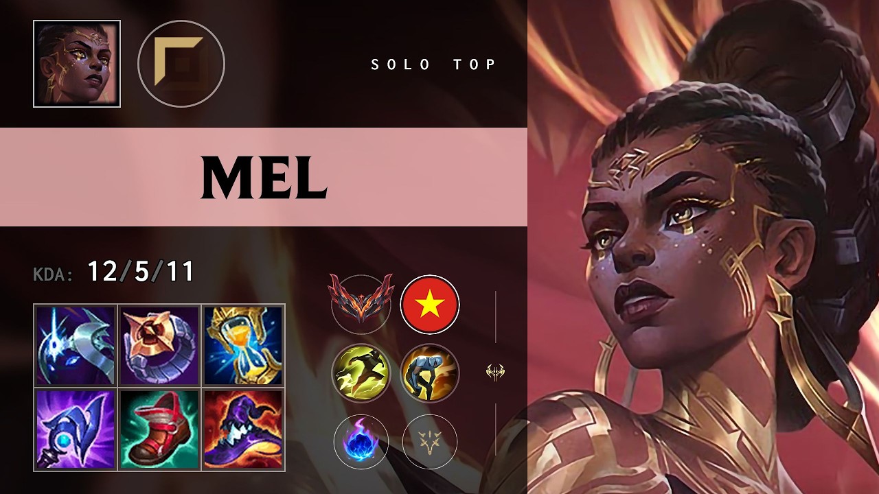 Mel Top vs Yasuo - VN Grandmaster Patch 26.12