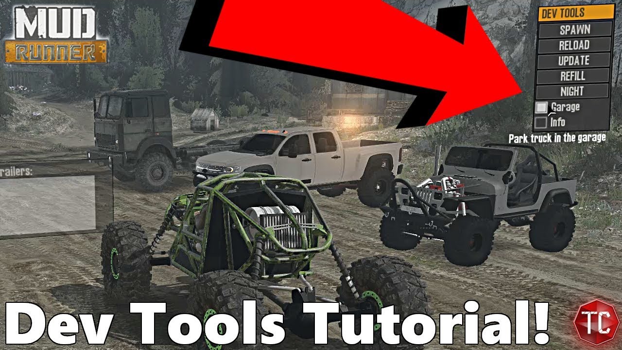 SpinTires MudRunner: How To Get DEV TOOLS! Simple Tutorial (SpinTiresMod Install)