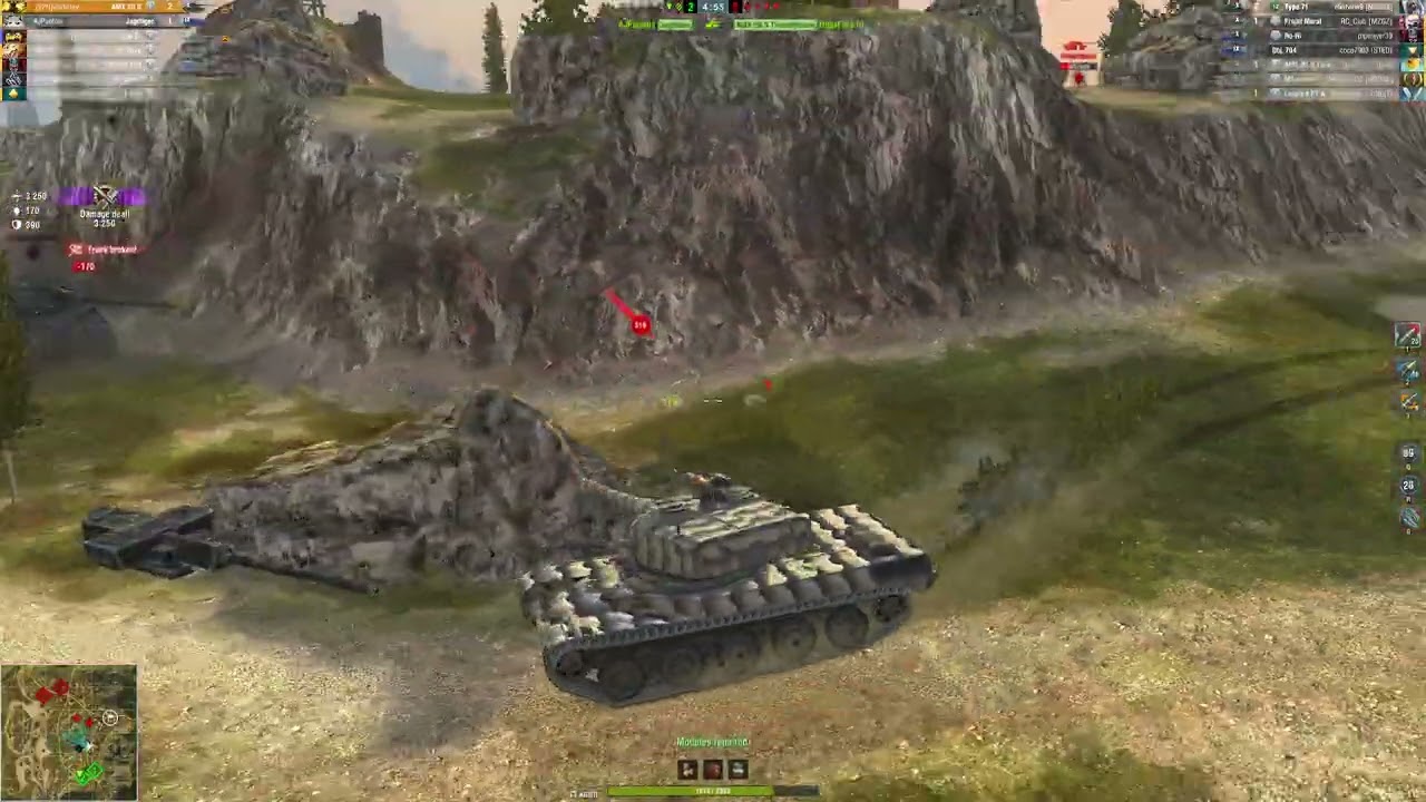 AMX 50B — 8,152 dmg, kolobanov's medal. WOT BLITZ