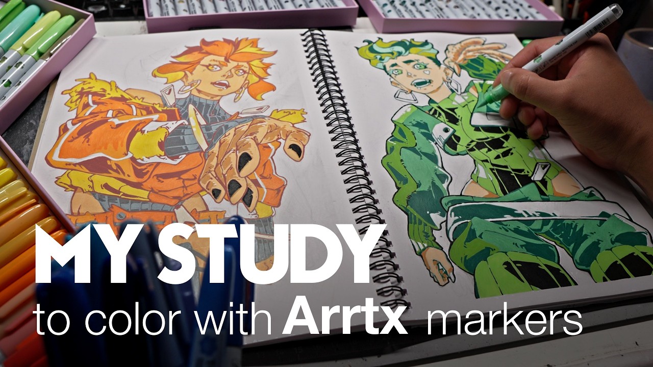 1 КАК я научился раскрашивать акриловым маркером ArrtX