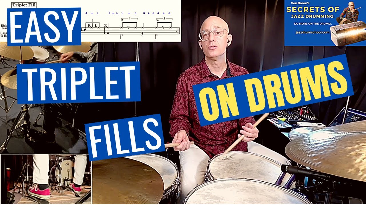 Triplet Drum Fills Lesson - Secrets Of Jazz Drumming Course