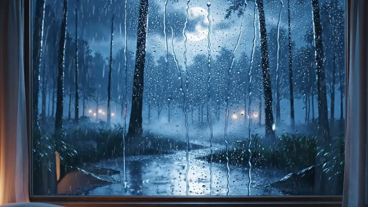 1 Hour Relaxing Rain Sounds 🌧 Deep Sleep & Stress Relief