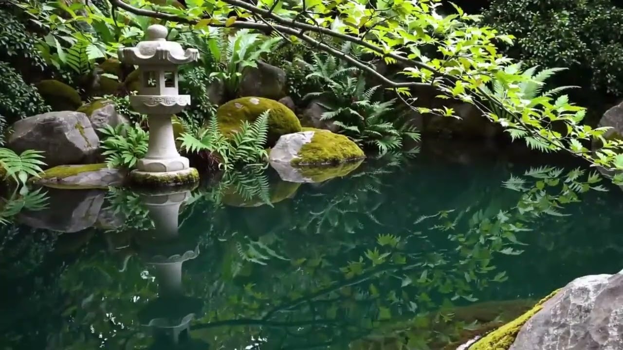 Zen Garden Jazz 🌿💧 | Peaceful Nature Scenery for Sleep, Relaxation & Meditation