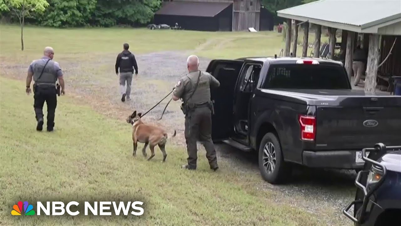 Manhunt underway for veteran accused of shooting his wife