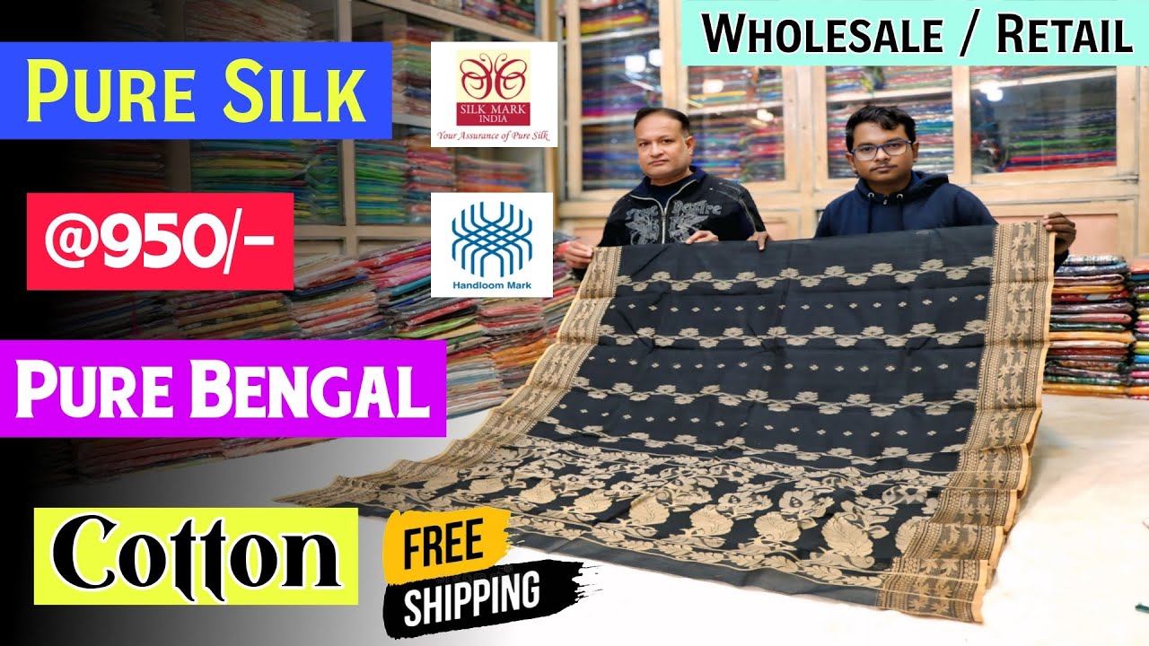 Pure Silk Saree @950/- with Silk Mark || Pure Tussar & Silk Saree Manufacturer - New Designs 2026
