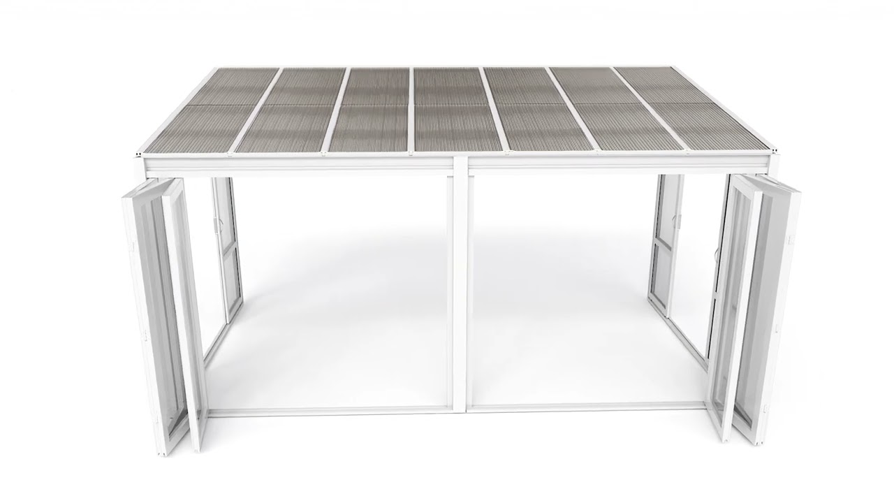 SolaSpaces™ brisas bi-fold doors tempered glass sunrooms