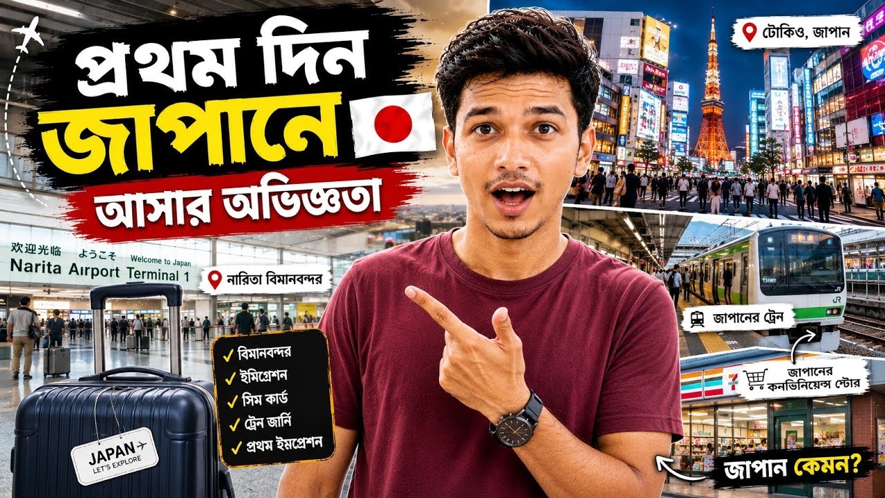 My First Experience in Come to Japan from Bangladesh| First Time Visit to Japan