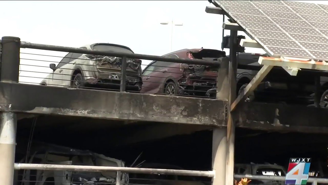 Jacksonville officials dispel rumor that garage fire at airport was started by a Tesla
