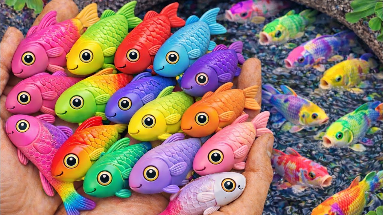 SO MANY FISH! Catching Tiny Colorful Fish – So Satisfying to Watch