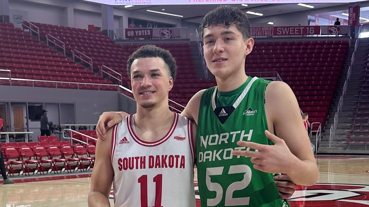 Playing for the Future: USD's Mason Archambault and UND's Treysen Eaglestaff