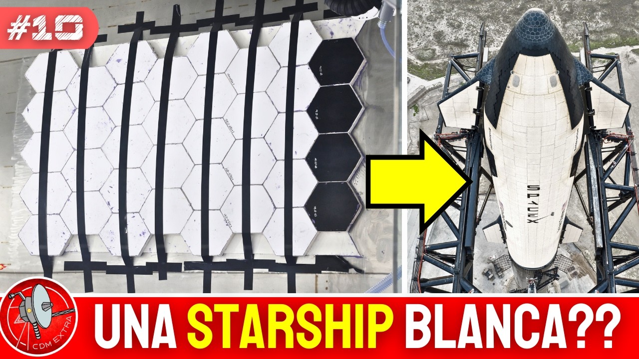 SpaceX coloca LOSETAS BLANCAS!! ¿Es la Starship Lunar?