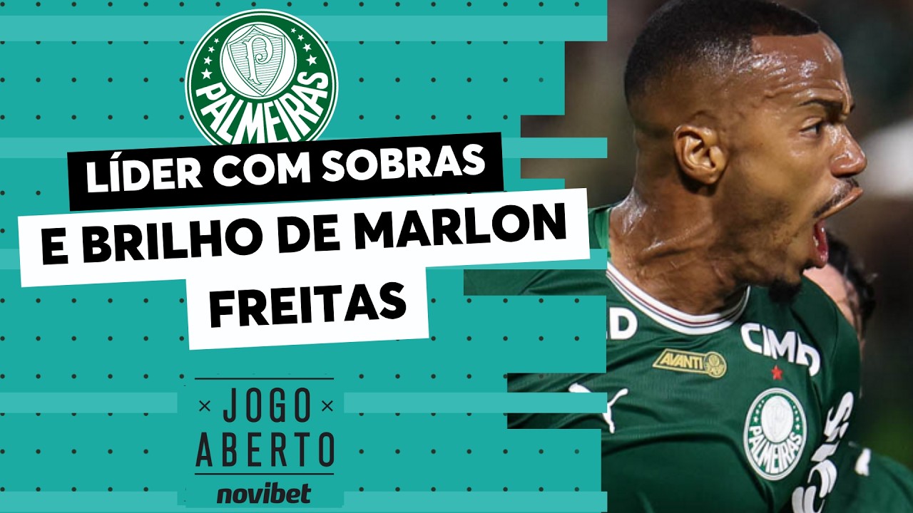 Com dois gols de Marlon Freitas, Palmeiras vence Gr&ecirc;mio e amplia lideran&ccedil;a