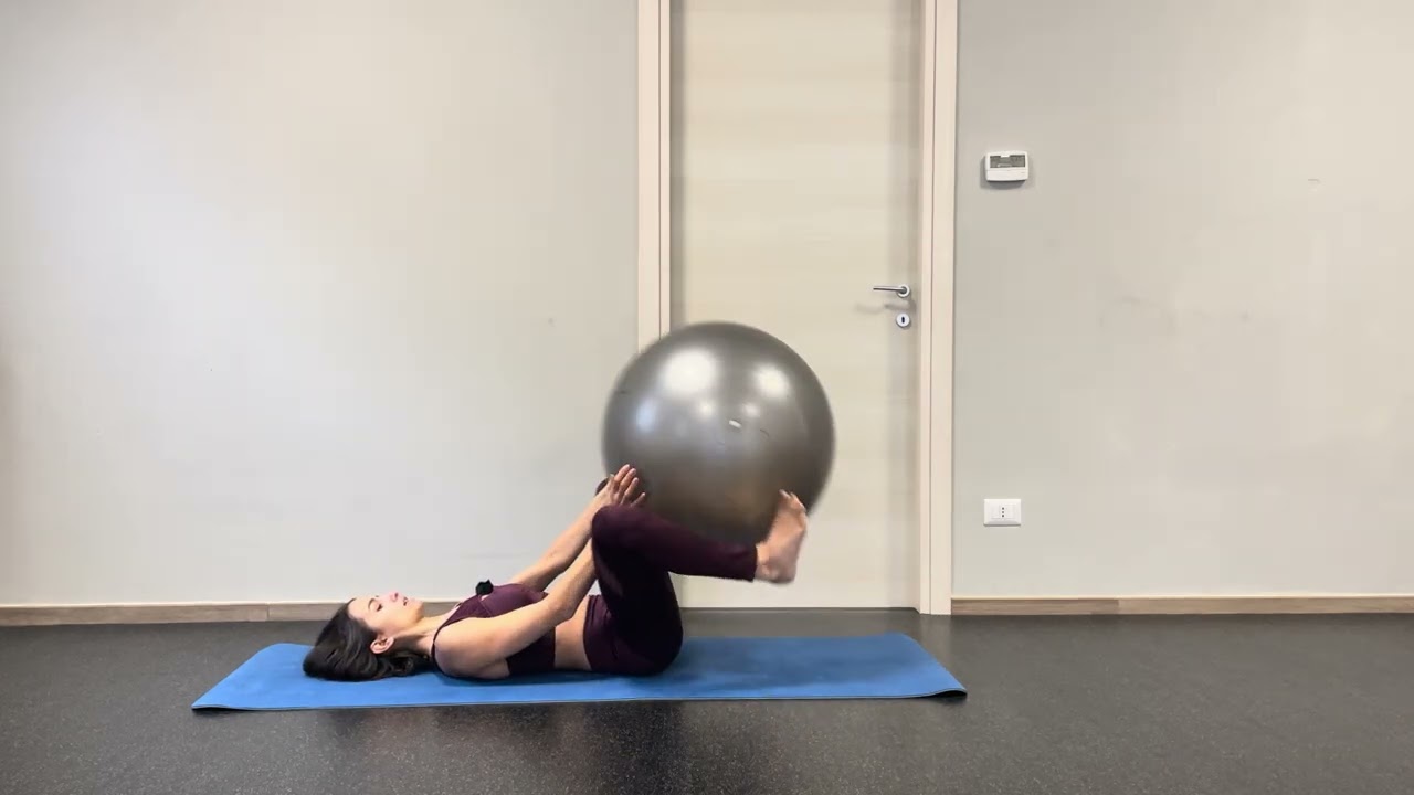 Adduttori swissball a terra
