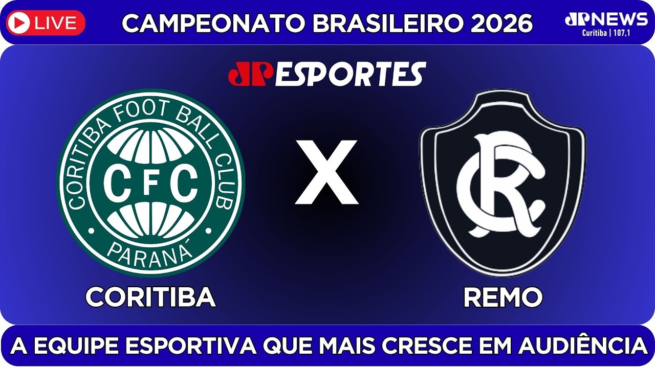 🔴#AOVIVO: Coritiba 1x0 Remo | 2º Tempo | 15/03/2026 | #CAMPEONATOBRASILEIRO