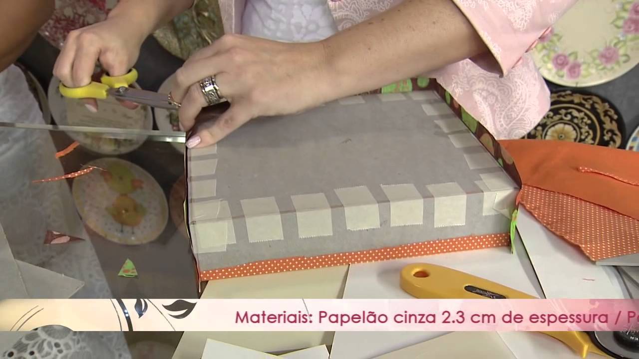Aprenda a fazer uma linda caixa gourmet com o tema de páscoa!
