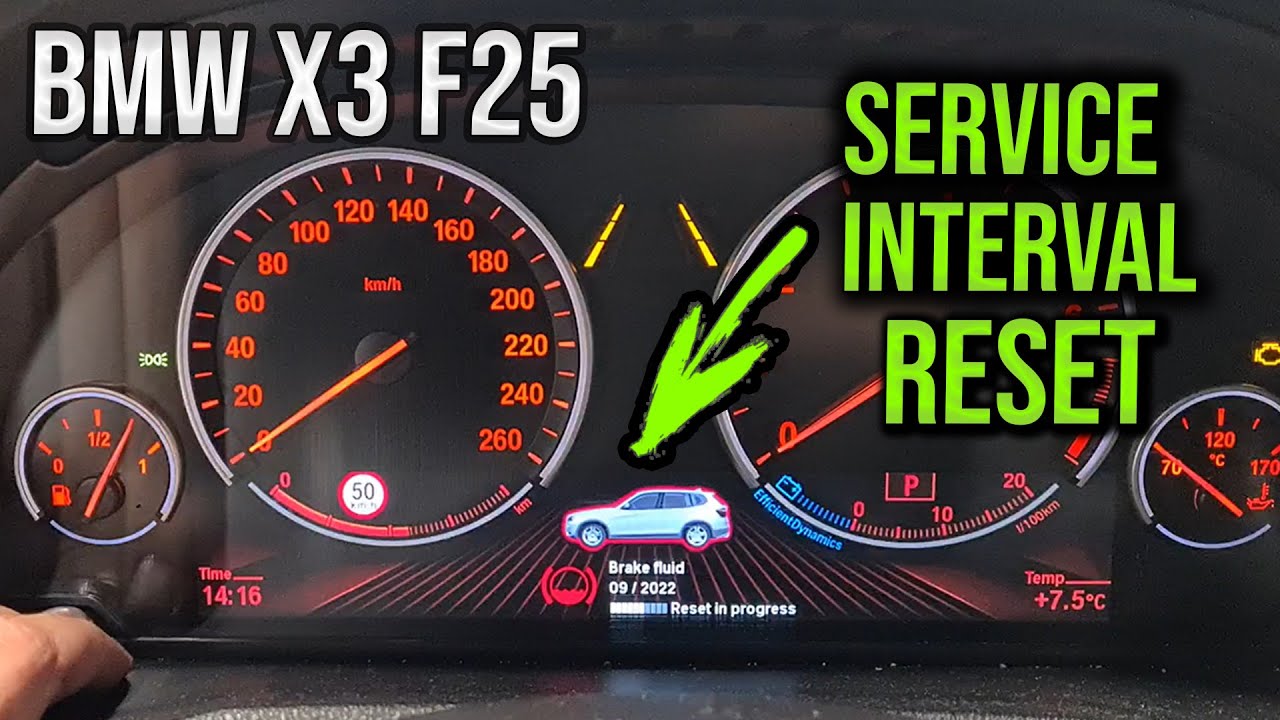 Service Interval Reset: BMW X3 F25 2017