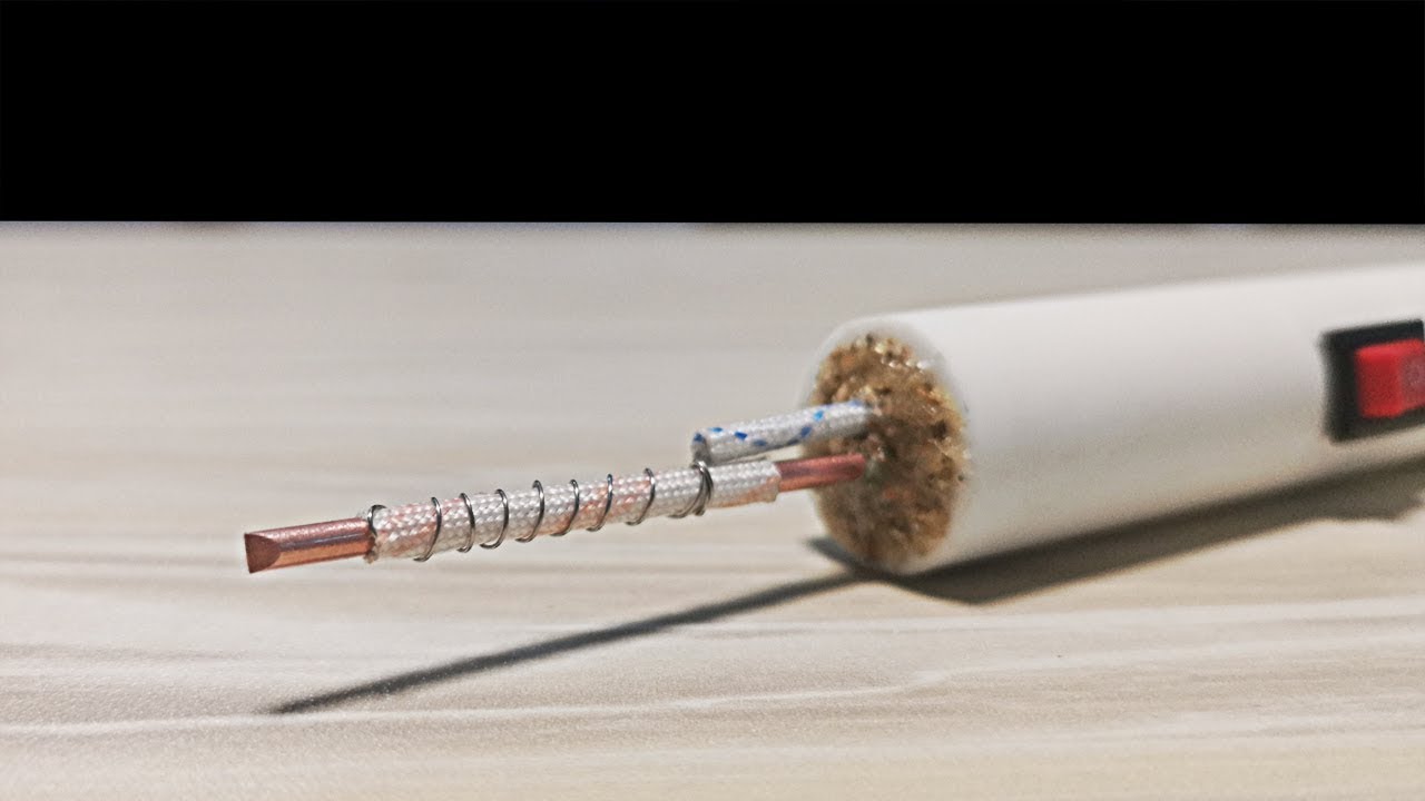 how to make a soldering iron at home
