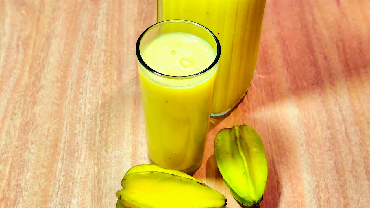 Cómo preparar refresco de carambola? Fácil, económico y delicioso 😋👍#recetas #canaldecocina #casera 