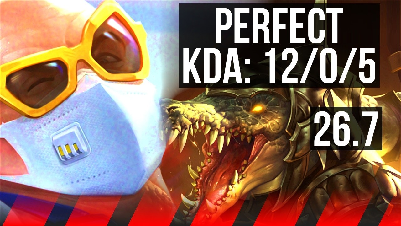 URGOT vs RENEKTON (TOP) | Perfect KDA: 12/0/5 | EUW Master | 26.7