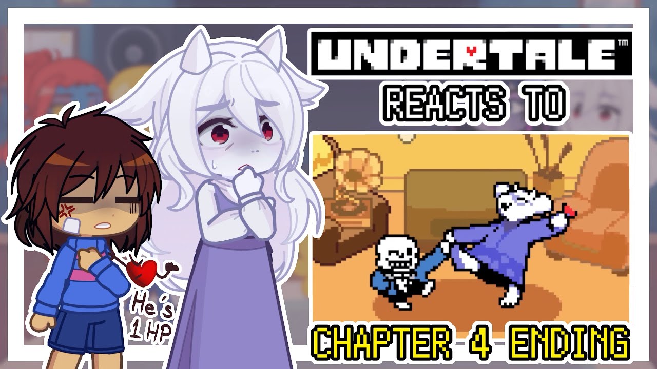 Реакция Undertale на концовку 4-й главы Deltarune — The Old Jitterbug // Gacha Life 2