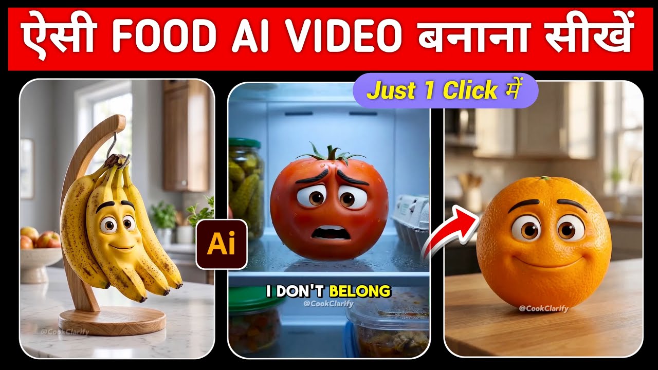 AI Viral Video Formula 🔥 Talking Fruit & Food Videos (ChatGPT + Flow AI)