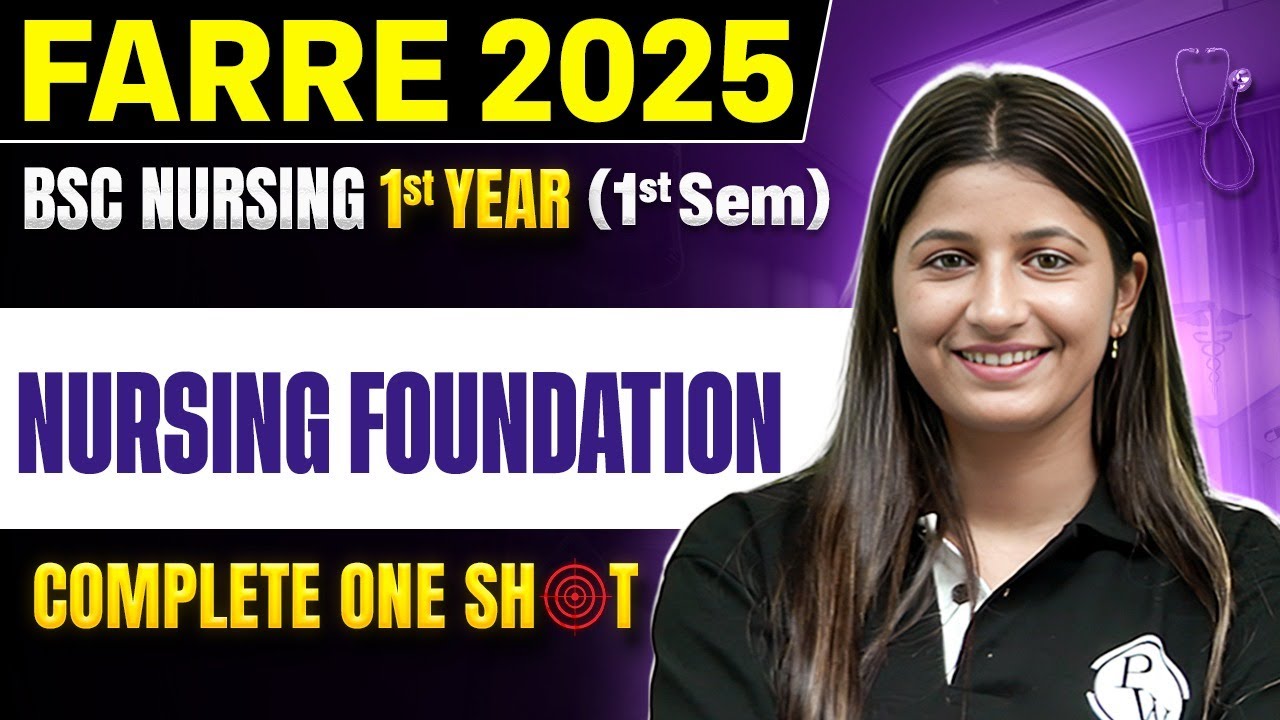 Nursing Foundation 1st Year Bsc Nursing | Farre Series For Bsc Nursing |  Bsc Nursing One Shot