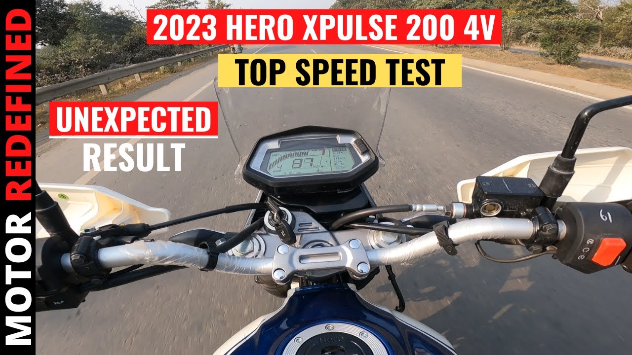2023 Hero Xpulse 200 4V Top Speed Test & All Gear Top Speed Test | Motor Redefined.