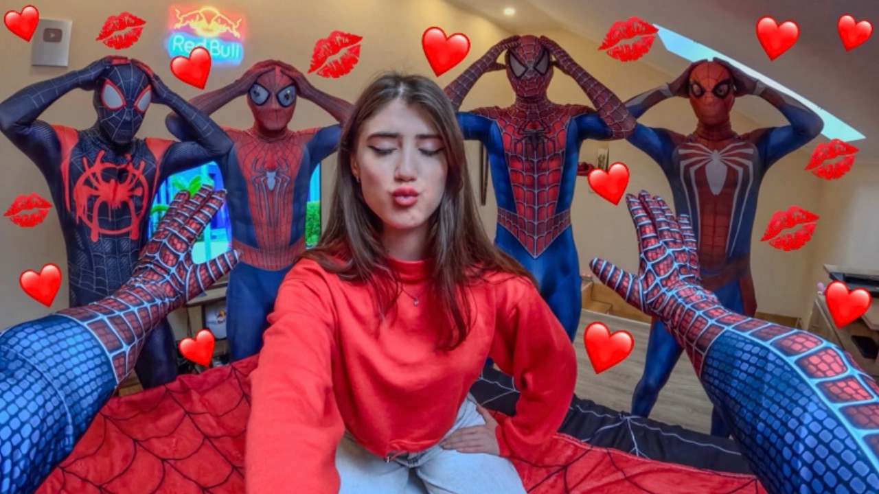 CRAZY NEIGHBOR GIRL WILL NOT LEAVE TEAM SPIDER-MAN ALONE (Love Parkour POV)