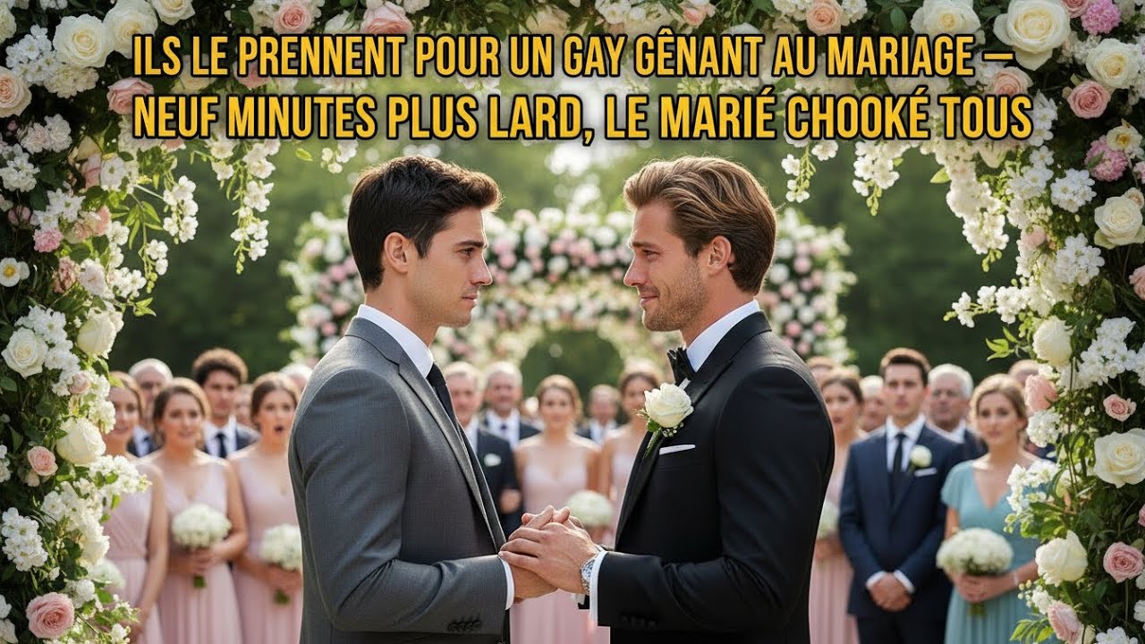 ILS LE PRENNENT POUR UN GAY GÊNANT AU MARIAGE — NEUF MINUTES PLUS TARD, LE MARIÉ CHOQUE TOUS.