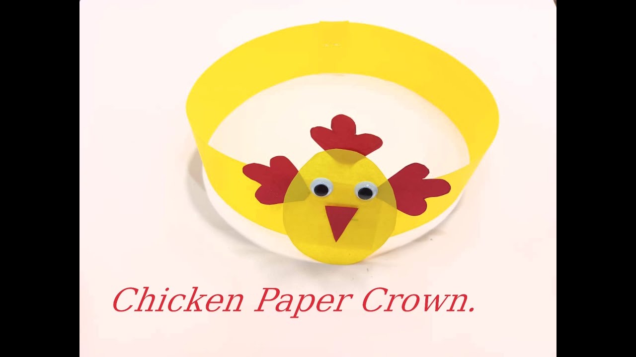 How to Make Chicken Paper Crown | Easy Paper Crown Craft ideas |
