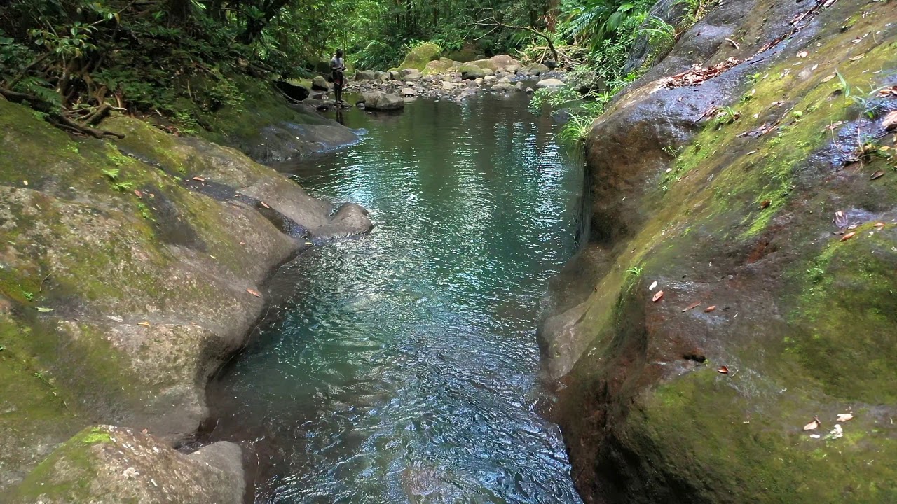 Bassin Bleu dans les hauteurs de Gourbeyre en Guadeloupe