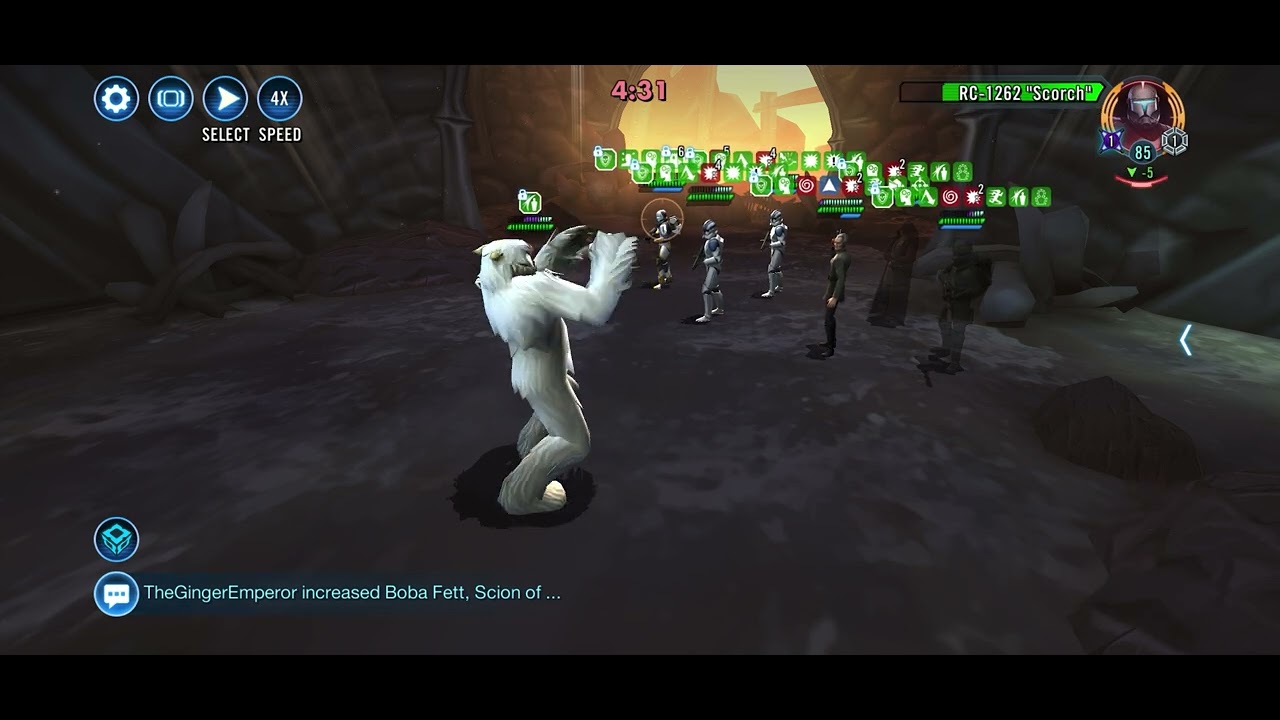SWGOH - Wampa vs Tarkin