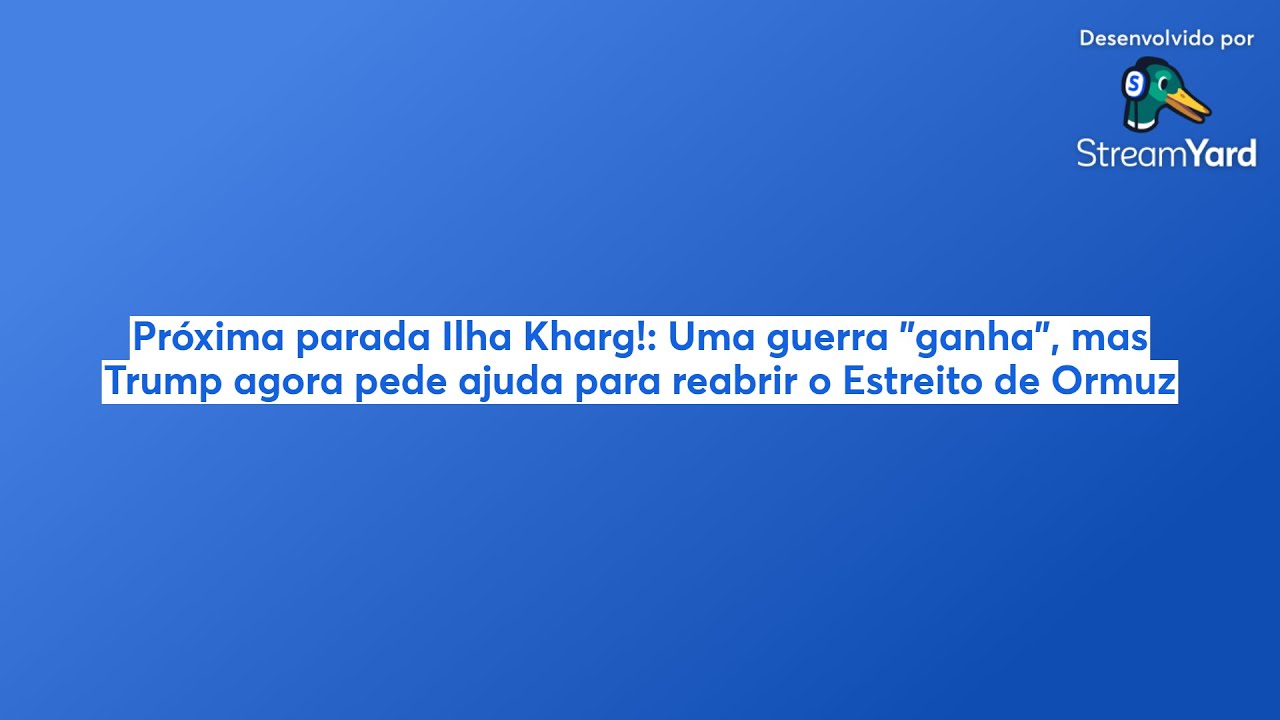 Próxima parada Ilha Kharg!: Uma guerra já 