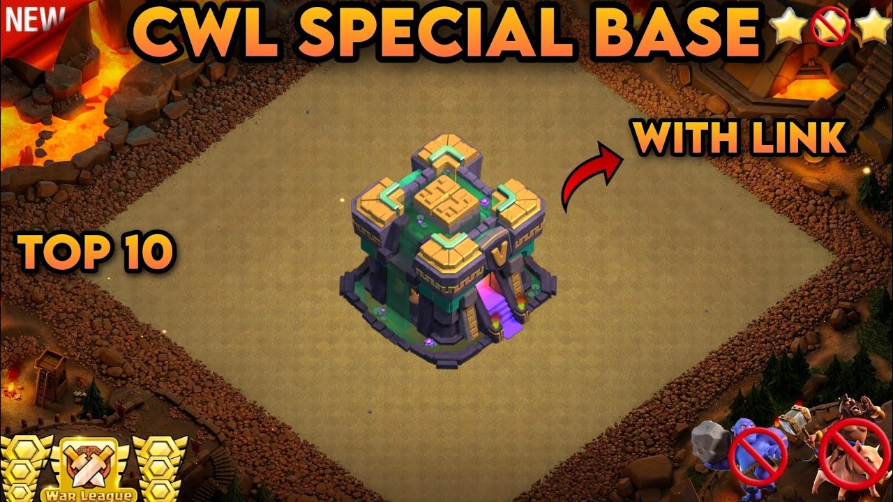 NEW TH14 CWL BASE WITH LINK NEW TOP 10 BASE DESIGN 2022!! ANTI 2 STAR BASES