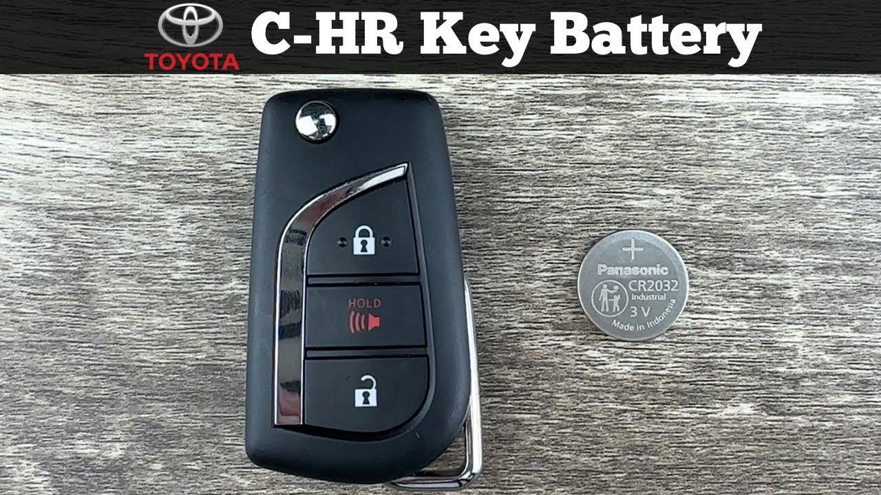How To Change TOYOTA C-HR Remote Key Fob Battery 2018 - 2022 DIY Replace Replacement Tutorial